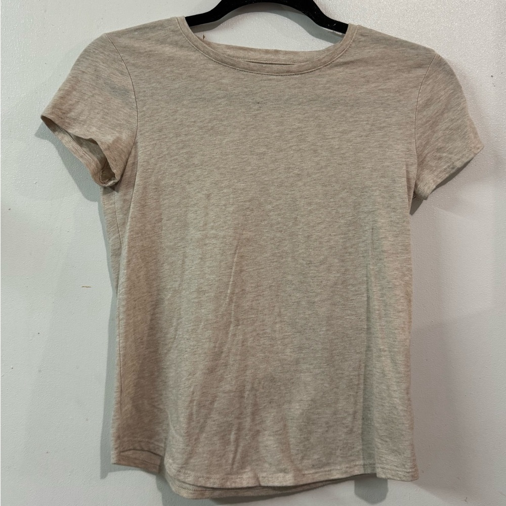 Wonder Nation Beige Short Sleeve Tee